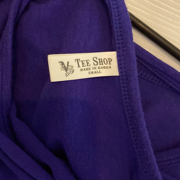 |•VICTORIA’S SECRET•| Sexy Open Back Purple Shirt S - Picture 7 of 9